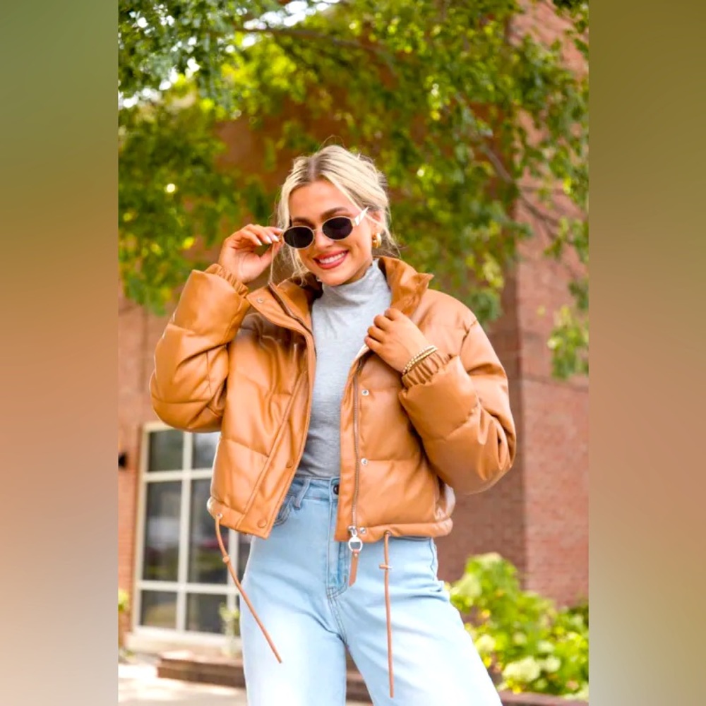 NWOT Aubrey Moto Puffer Jacket